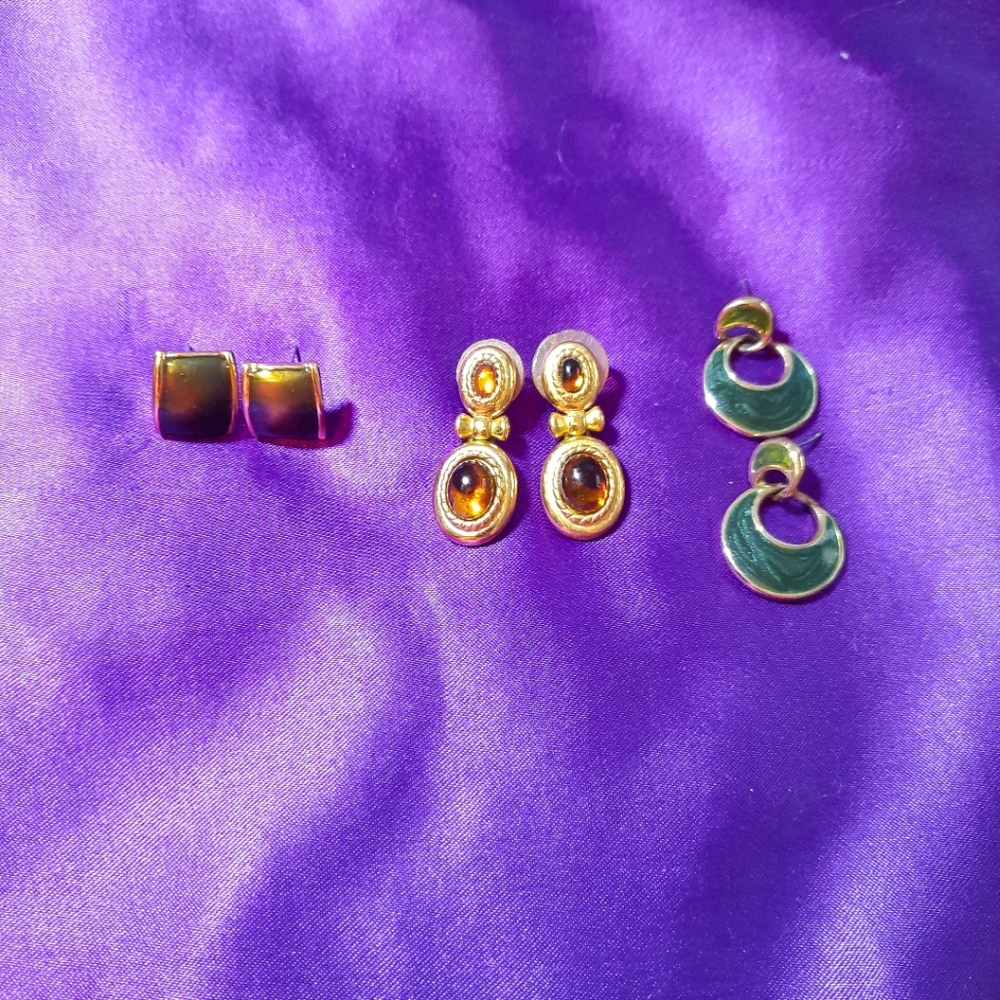 Vtg Estate Earrings